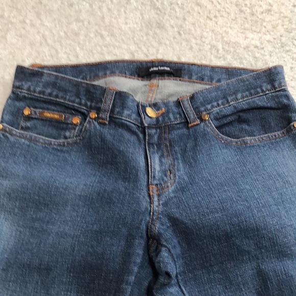 Daisy Fuentes size 2 jeans, boot cut with back pockets embroidered & beaded - Picture 3 of 7